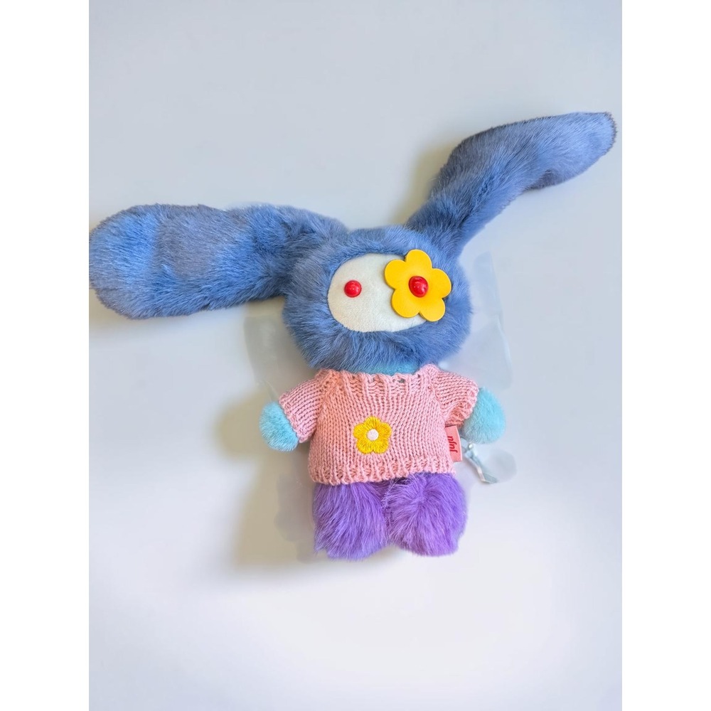 Cj Hendry Flower Market x Juju Pammy Plush Limited Edition Blue Bunny with Pouch - Picture 2 of 4